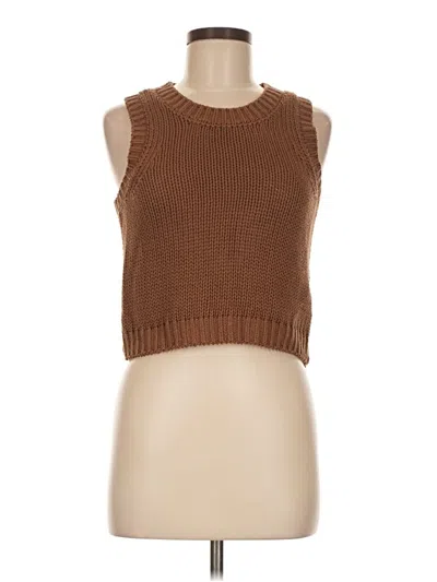 Pre-owned Stitches & Stripes Sweater Vest In Brown