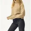 STITCHES & STRIPES THEO TURTLENECK SWEATER IN CAMEL
