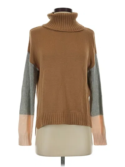 Pre-owned Stitches & Stripes Turtleneck Sweater In Brown