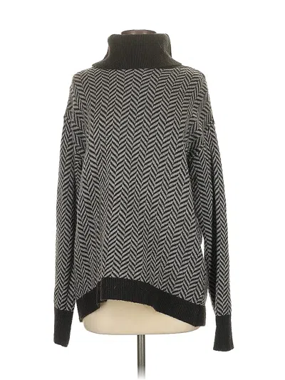 Pre-owned Stitches & Stripes Turtleneck Sweater In Gray