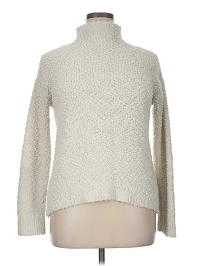 Pre-owned Stitches & Stripes Turtleneck Sweater In White