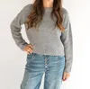 STITCHES & STRIPES WALKER PULLOVER IN GREY