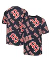 Stitches Big Boys  Navy Boston Red Sox Allover Team T-shirt In Navy