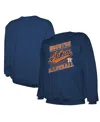 Stitches Men's Navy Houston Astros Lightweight Crew Sweatshirt In Blue