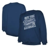 Stitches Navy New York Yankees Pullover Sweatshirt In Navy