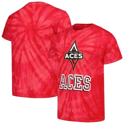 Stitches Unisex  Red Las Vegas Aces Tie-dye Logo T-shirt