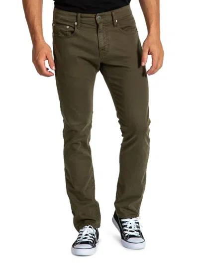 Stitch's Jeans Men's Barfly High Rise Slim Fit Jeans In Grale Olive