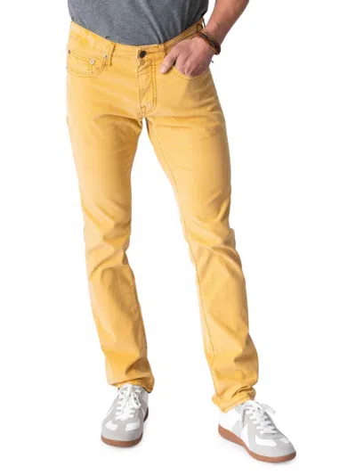 Stitch's Jeans Men's Barfly Slim Fit Corduroy Pants In Yellow