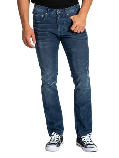 Stitch's Jeans Men's Barfly Whiskered Slim Fit Corduroy Pants In Lander Blue