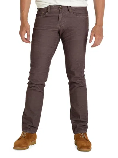 Stitch's Jeans Men's Rustic Slim Fit Corduroy Jeans In Bourban