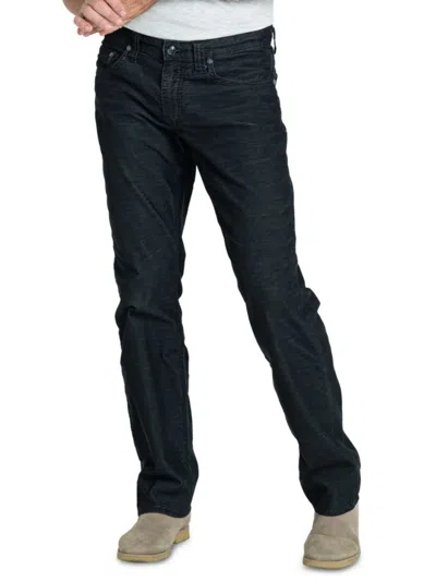 Stitch's Jeans Men's Rustic Straight Leg Corduroy Jeans In Onyx