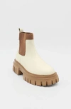 Stivali New York Agora Platform Chelsea Boots In White