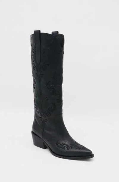 Stivali New York Jolene Western Cowboy Boots In Black