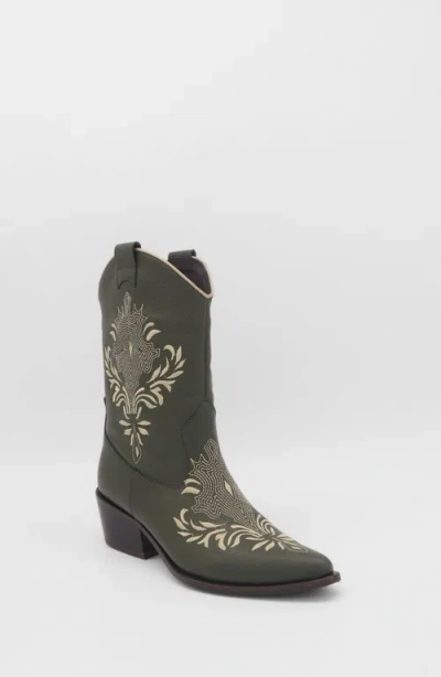 Stivali New York Knox Cowboy Boots In Green