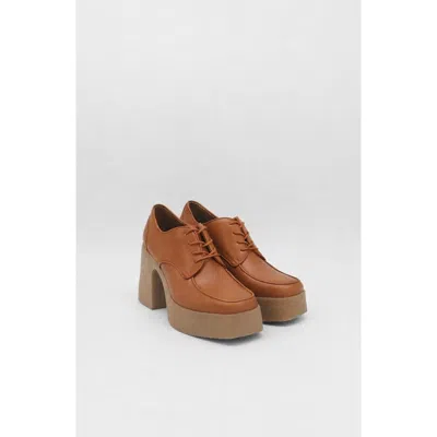 Stivali New York Milan Platform Lace-ups In Brown