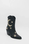 Stivali New York Moonlight Western Inspired Cowboy Boots In Black