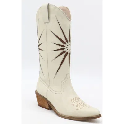 Stivali New York Moonrise Western Cowboy Boots In White