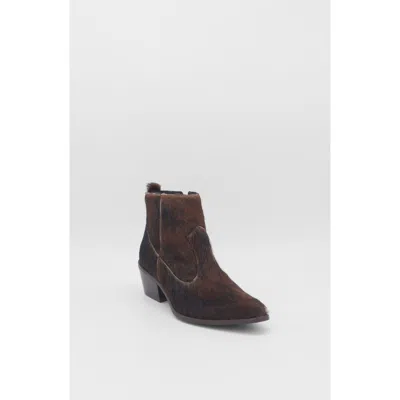 Stivali New York Nomad Western Cowboy Booties In Brown