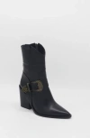 Stivali New York Rodeo Western Leather Boots In Black