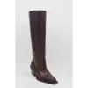 Stivali New York Runaway Knee-high Mahogany Leather Boots In Brown