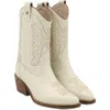 Stivali New York Smooth Unstoppable Western Cowboy Boots In White