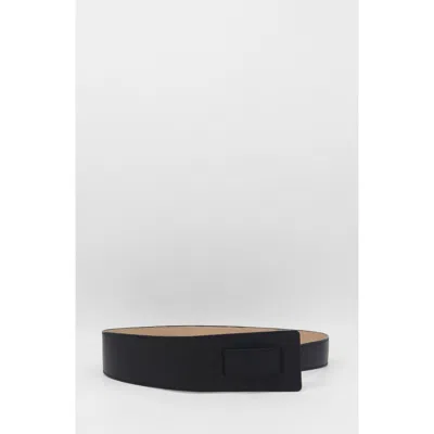 Stivali New York Sonia Knot Tie Leather Belt In Black