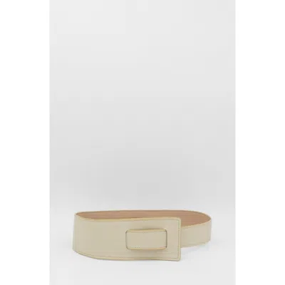 Stivali New York Sonia Knot Tie Leather Belt In Brown