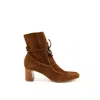 Stivali New York Women's Awakening Ankle Booties In Tan Caramel Suede In Multi