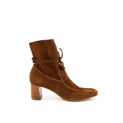 Stivali New York Women's Awakening Ankle Booties In Tan Caramel Suede In Multi