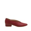 Stivali New York Women's Red Louvre Slip-on Loafers In Ruby Wine Leather In Red