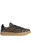Stkn Leopard-print Glitter-embellished Sneakers In Brown