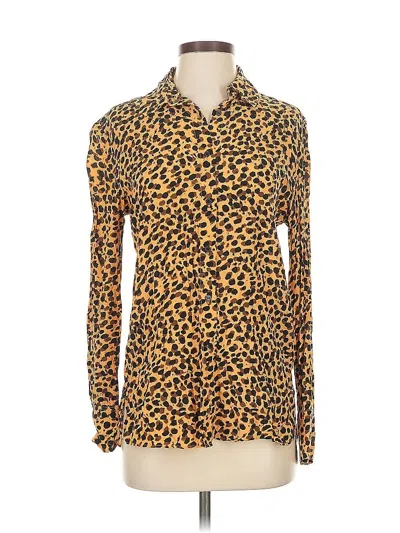 Pre-owned Stockholm Atelier & Other Stories Long Sleeve Blouse In Gold