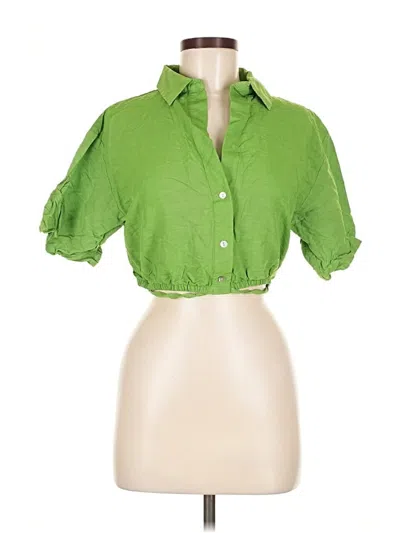 Pre-owned Stockholm Atelier & Other Stories Short Sleeve Blouse In Green