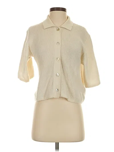 Pre-owned Stockholm Atelier & Other Stories Short Sleeve Button Down Shirt In Tan