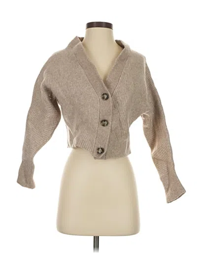 Pre-owned Stockholm Atelier & Other Stories Wool Cardigan Sweater In Tan