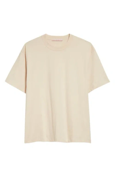Stockholm Surfboard Club Back Logo Organic Cotton Graphic T-shirt In Cream