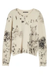 Stockholm Surfboard Club Bon Stained Long Sleeve Henley In Neutral