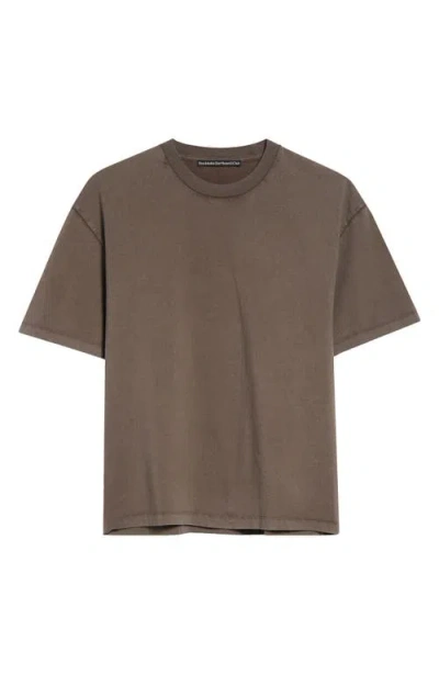 Stockholm Surfboard Club Box Fit Back Logo Organic Cotton Graphic T-shirt In Brown