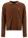 Stockholm Surfboard Club Broke Cardigan In Brown
