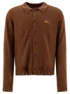 Stockholm Surfboard Club Broke Cardigan In Brown