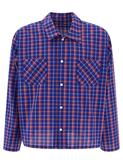 Stockholm Surfboard Club Check Shirt In Blue