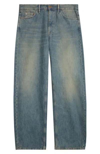 Stockholm Surfboard Club Frank Relaxed Straight Leg Jeans In Blue