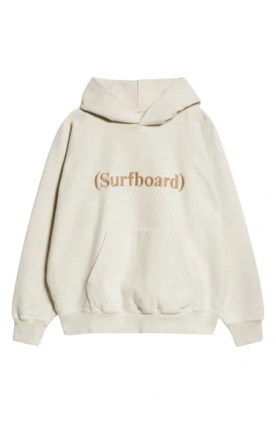 Stockholm Surfboard Club Jes Embroidered Logo Organic Cotton Hoodie In Egg