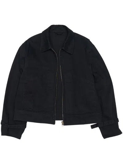 Stockholm Surfboard Club Logo-print Cotton Jacket In Black