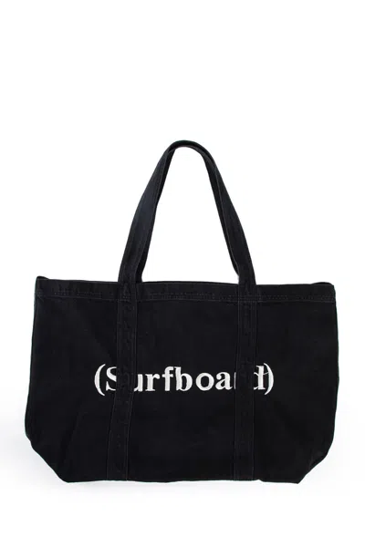 Stockholm Surfboard Club Man Black Tote Bags