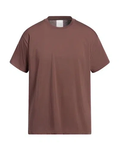 Stockholm Surfboard Club Stockholm (surfboard) Club Man T-shirt Cocoa Size L Organic Cotton In Brown