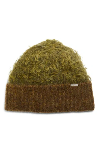 Stockholm Surfboard Club Moon Mohair & Wool Blend Beanie In Green
