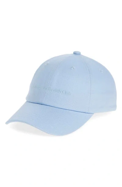 Stockholm Surfboard Club Pac Logo Embroidered Baseball Cap In Light Blue