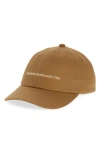 Stockholm Surfboard Club Pac Logo Embroidered Baseball Cap In Mocha