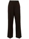 Stockholm Surfboard Club Pressed-crease Straight Trousers In Brown